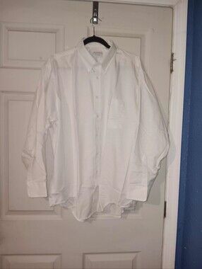 Manhattan Big Man Off White Dress Shirt 17 1/2 34
